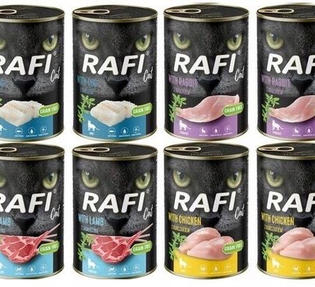 RAFI CAT Dolina Noteci Karma mokra dla kota mix smaków 12 x 400g bezzbożowa
