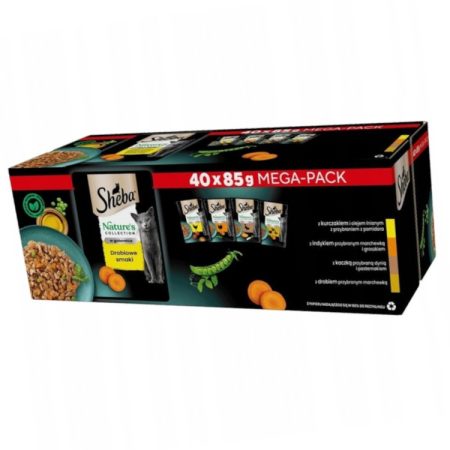 SHEBA Karma mokra dla kotów Nature's Collection Drób saszetki 40x 85g
