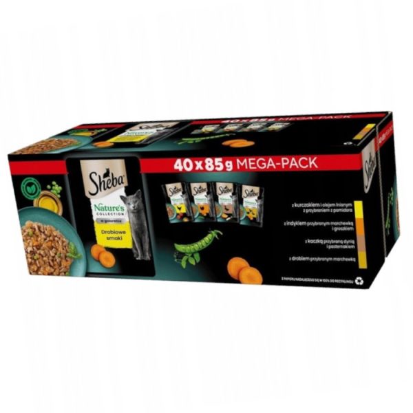 SHEBA Karma mokra dla kotów Nature's Collection Drób saszetki 40x 85g