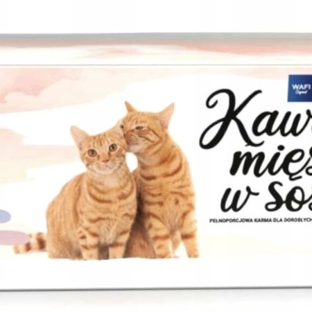 WAFI KARMA MOKRA DLA KOTA SASZETKI MIX SMAKÓW 40x100G 75% MIĘSA W KAWAŁKU