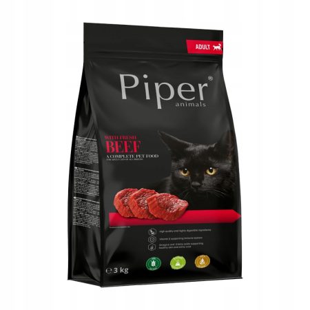 Karma sucha dla kota PIPER wołowina 3 kg