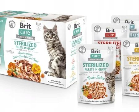 BRIT Care Cat Adult Multipack - Mokra karma dla kotów z rokitnikiem 12x 85g