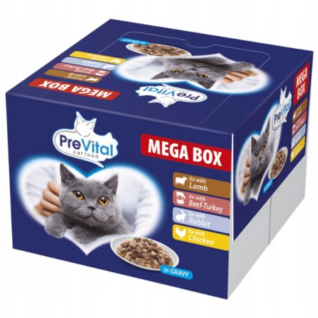 Prevital Saszetki Karma Mokra Mix Smaków 2,4 kg