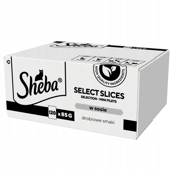 SASZETKI SHEBA SELECTION SELECT SLICES DROBIOWE SMAKI W SOSIE 120X85G