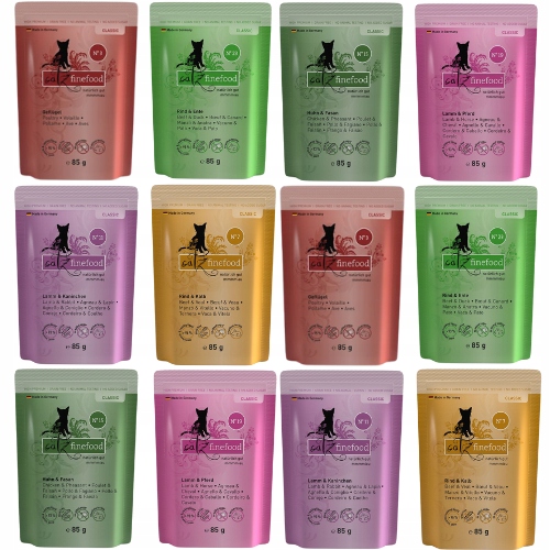 Catz Finefood Classic mokra karma dla kota saszetki MIX Smaków 12x 85g
