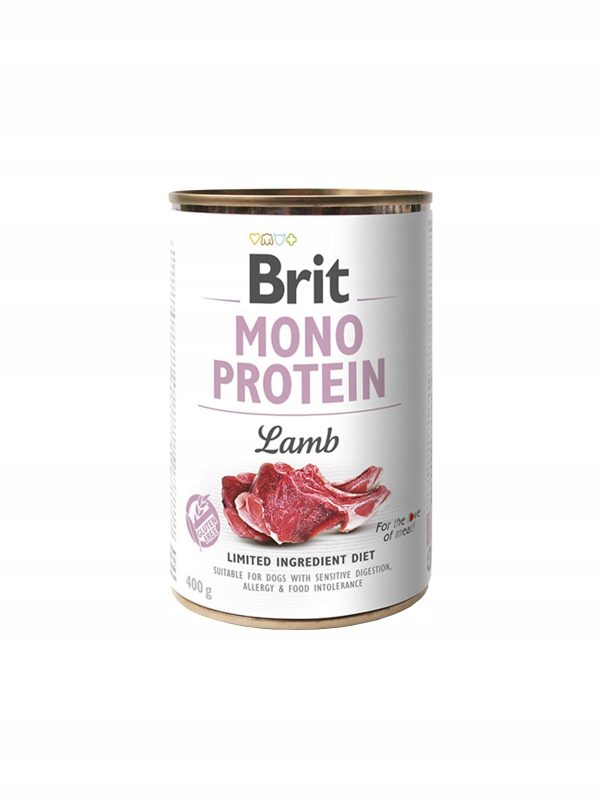 BRIT MONO PROTEIN LAMB PUSZKA DLA PSA Z JAGNIĘCINĄ 400G