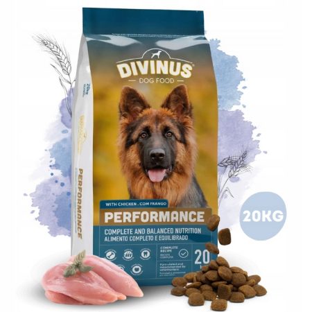 DIVINUS Performance karma sucha dla psa owczarek labrador witaminy 20 kg