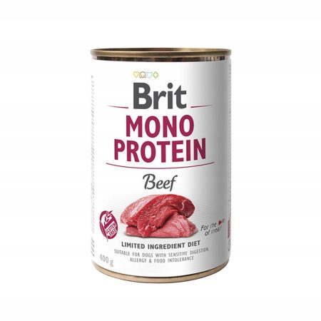 BRIT MONO PROTEIN BEEF PUSZKA DLA PSA Z WOŁOWINĄ 400G
