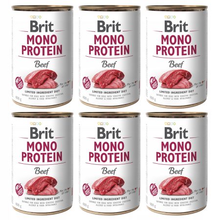 Brit Mono Protein Beef Mokra Karma dla Psa Wołowina 6x400g