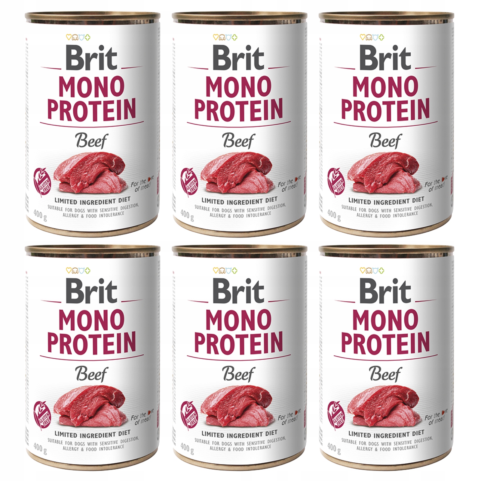 Brit Mono Protein Beef Mokra Karma dla Psa Wołowina 6x400g